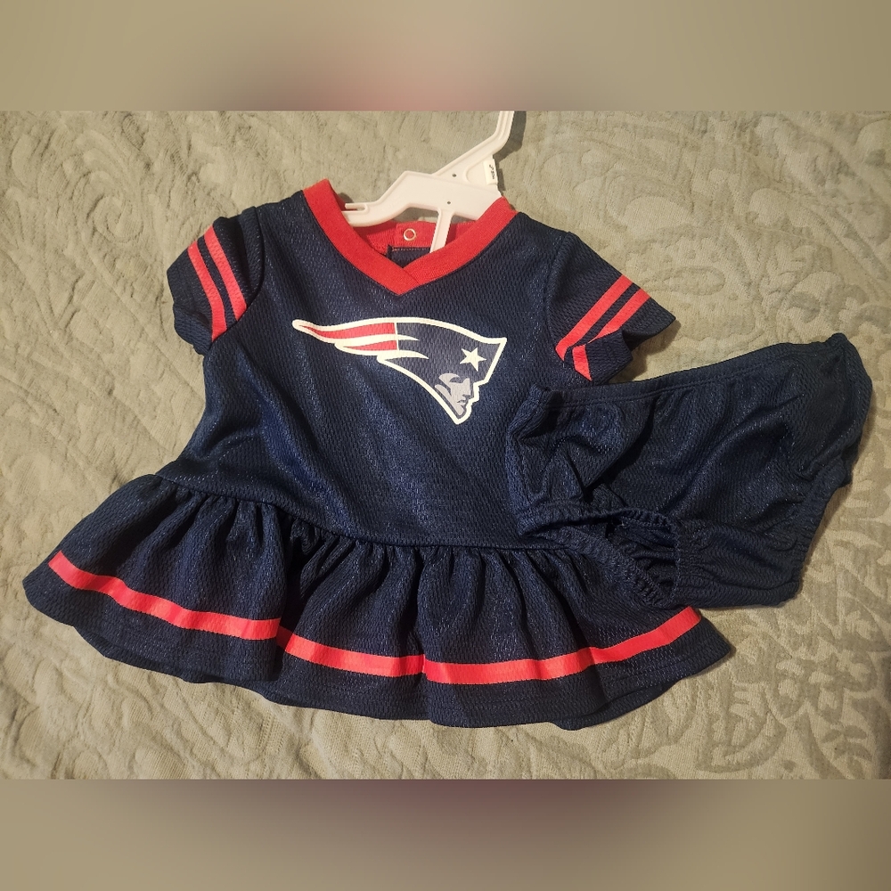 Official NFL Blue and Red Patriots Jersey Dress